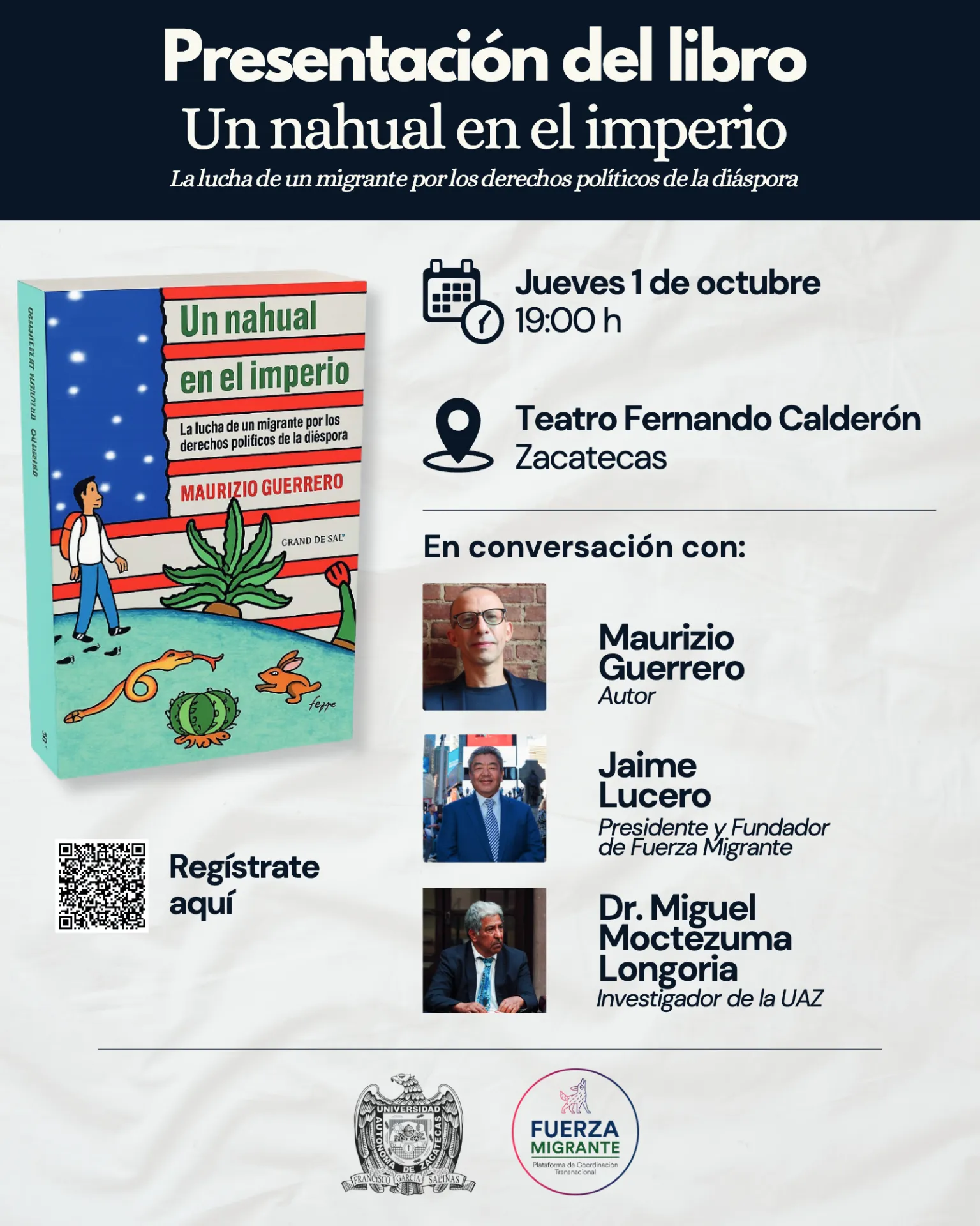 Presentación del libro: Un nahual en el imperio